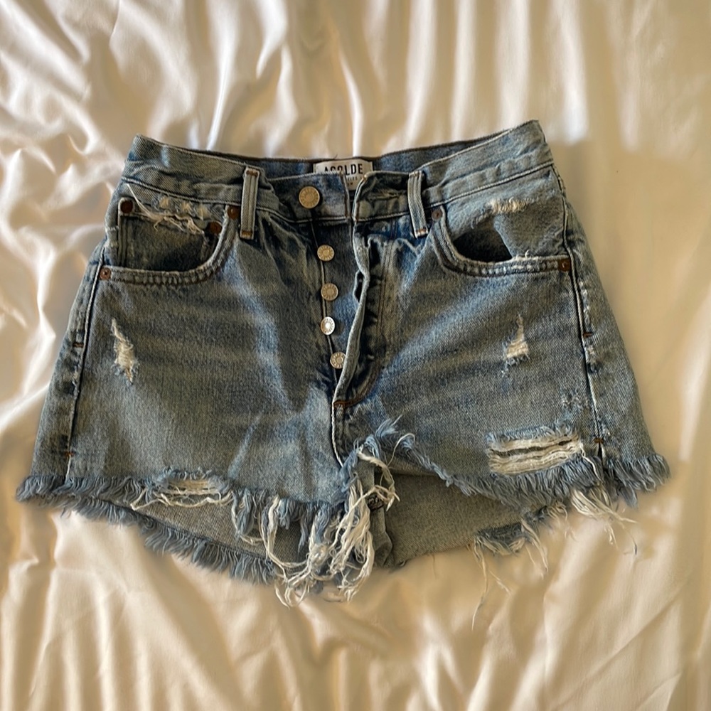 ⭐️SOLD⭐️ Agolde denim shorts high waisted